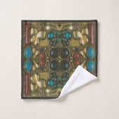 Opulent Josef Hoffmann Design Badhandtuch Set (Waschlappen)