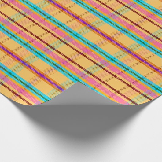 Opulent Kariert BB Geschenkpapier (Ecke)