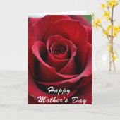 Opulent Red Mothers Day Card Karte (Gelbe Blume)