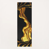 Opulent Swirl Achempong Liquid Gold - Gold & Black Yogamatte (Vorderseite)