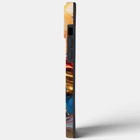 Opulent Symphony: Ein lebendiges Abstraktes Meiste Case-Mate iPhone Hülle (Rückseite / Links)