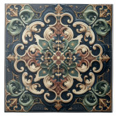 Opulent Traditional Maximalism Tile Fliese (Vorderseite)