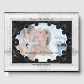 Opulent White & Black Marble Spheres Gästebuch (Vorderseite)