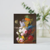 Opulente Blume Stillleben durch Faes Pieter Postkarte (Stehend Vorderseite)