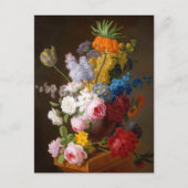 Opulente Blume Stillleben durch Faes Pieter Postkarte (Vorderseite)