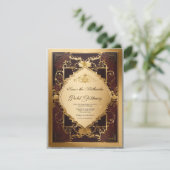 Opulente Eleganz: Exklusive Einladung zum Geburtst (Stehend Vorderseite)