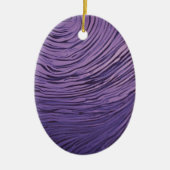 Opulente, gerippte Lila und rosa Mama 60. Geburtst Keramik Ornament (Vorne)