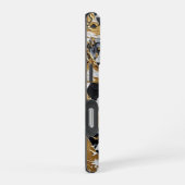 Opulente Gesichter: Texturiertes Trio iPhone Hülle (Rechte Seite)