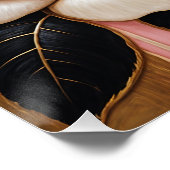 Opulente Herzen und Rose Poster (Ecke)