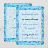 Opulente Rose in türkisfarbenem Design (Vorne/Hinten)