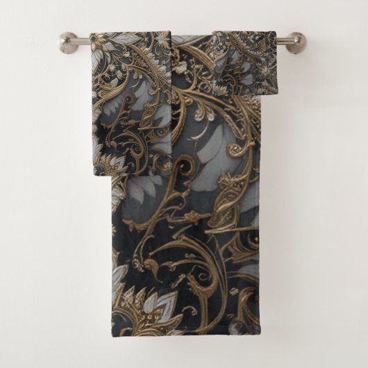 Opulente Spitzenfusion Badhandtuch Set (Insitu)