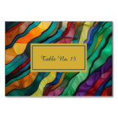 Opulente Tischnummer der afrikanischen Hochzeit in (Vorderseite)