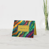 Opulente Tischnummer der afrikanischen Hochzeit in (Vorderseite)