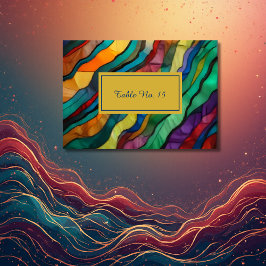 Opulente Tischnummer der afrikanischen Hochzeit in