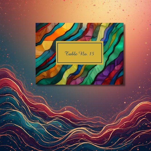 Opulente Tischnummer der afrikanischen Hochzeit in