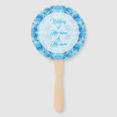 Opulente türkisfarbene Rose Fächer (Vorderseite)