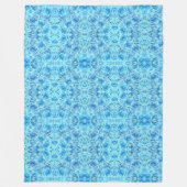Opulente türkisfarbene Rose Fleecedecke (Vorderseite)