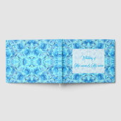 Opulente türkisfarbene Rose Gästebuch (Voll)