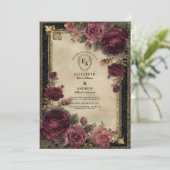 Opulenter Barockgarten im reichen Burgund Einladung (Stehend Vorderseite)