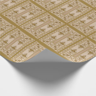 opulenter Goldbarockdruck Geschenkpapier