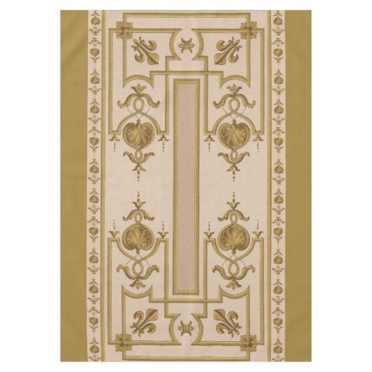 opulenter Goldbarockdruck Tischdecke (Vorderseite)