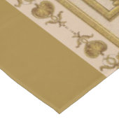 opulenter Goldbarockdruck Tischdecke (Schrägansicht)