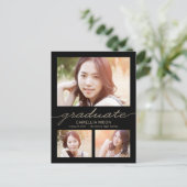 Opulenter Typ bearbeitbarer Abschluss Postkarte (Stehend Vorderseite)