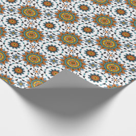 Opulentes Stern-Blumen-Muster Maharadscha-Indien Geschenkpapier