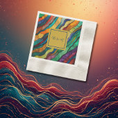 Opulous African Hochzeit in Urlaubsort Monogramm Serviette