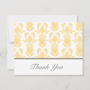 Opulous Damask Flat Vielen Dank Hinweis Mitteilungskarte
