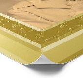 Opulous gold border frame custom Foto poster (Ecke)