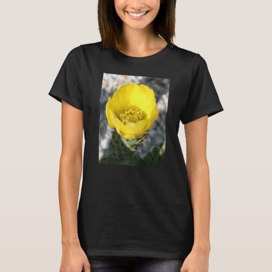 Opuntia Ficus-Indica Flower Of The Prickly Pear Cl T-Shirt (Vorderseite)