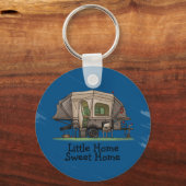 Opus 4 Pop Up Camper | Trailer | Camper Van Schlüsselanhänger (Vorderseite)