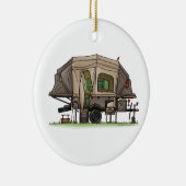 Opus 4 Pop Up RV Happy Camping Keramik Ornament (Rechts)
