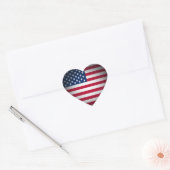 OPUS American Flag Herz Herz-Aufkleber (Umschlag)