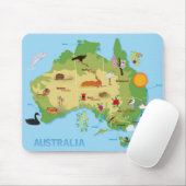 OPUS Australien-Karte Mousepad (Mit Mouse)