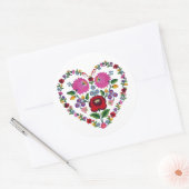 OPUS CHANGEABLE Ungarisches Herz Runder Aufkleber (Umschlag)