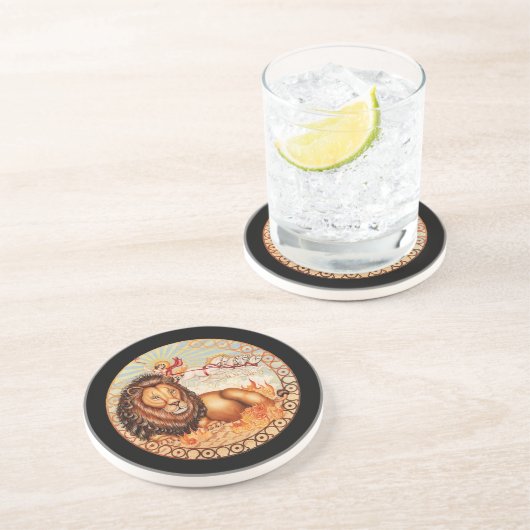 OPUS CHANGEABLE Zodiac Leo Getränkeuntersetzer (Seite)