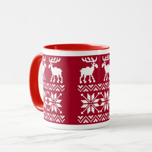 OPUS fröhliche Elche Tasse (Vorderseite Links)