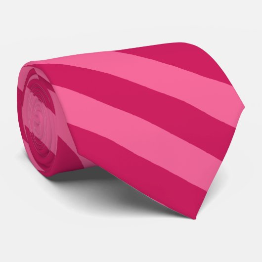 OPUS Hot Pink und Fuchsia Diagonal gestreift Krawatte (Gerollt)