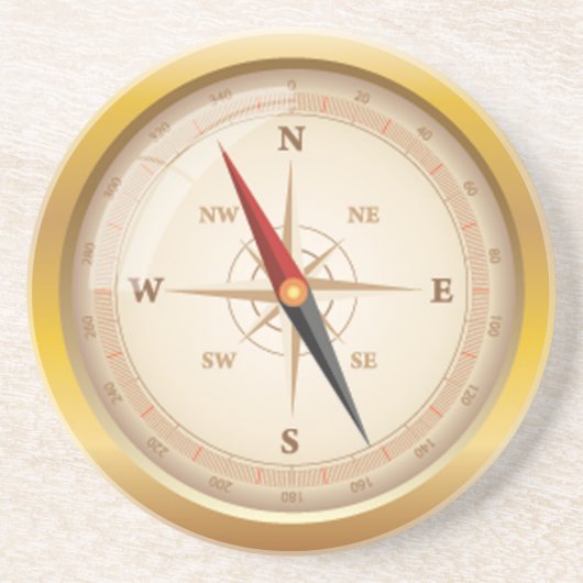 OPUS Kompass-Rose Getränkeuntersetzer (Vorne)