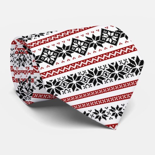 OPUS Nordic-Stickerei Krawatte (Gerollt)