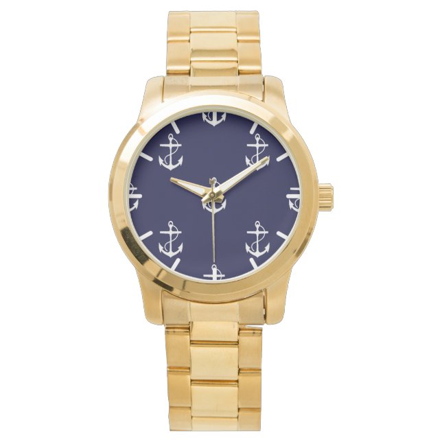 Opus Posh Anchor Nautical Custom Armbanduhr (Vorderseite)