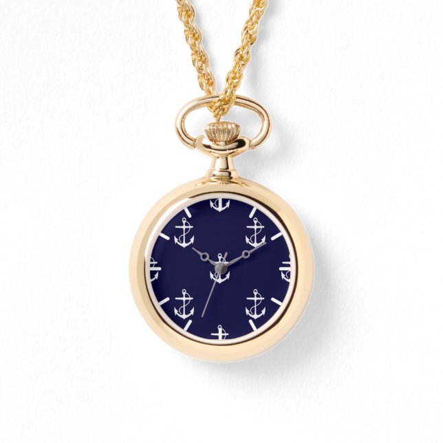 Opus Posh Anchor Nautical Custom Armbanduhr (Vorderseite)