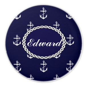 Opus Posh Anchor Nautical Custom Keramikknauf