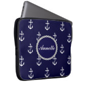 Opus Posh Anchor Nautical Custom Laptopschutzhülle (Vorne Rechts)