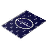 Opus Posh Anchor Nautical Custom Notizblock (Linke Seite)