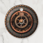 Opus Posh Steampunk Gears Geschenkanhänger (Rückseite)