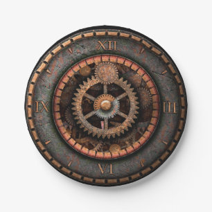 Opus Posh Steampunk Gears Pappteller