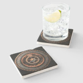 Opus Posh Steampunk Gears Steinuntersetzer (Seitenansicht)